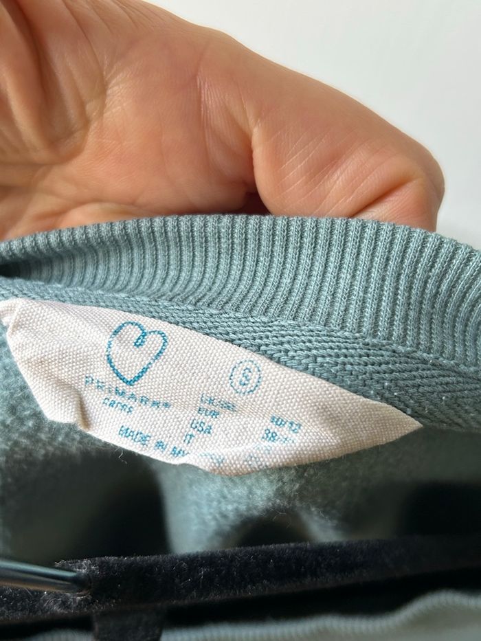 Sweat-shirt  « nature  » couleur vert sauge