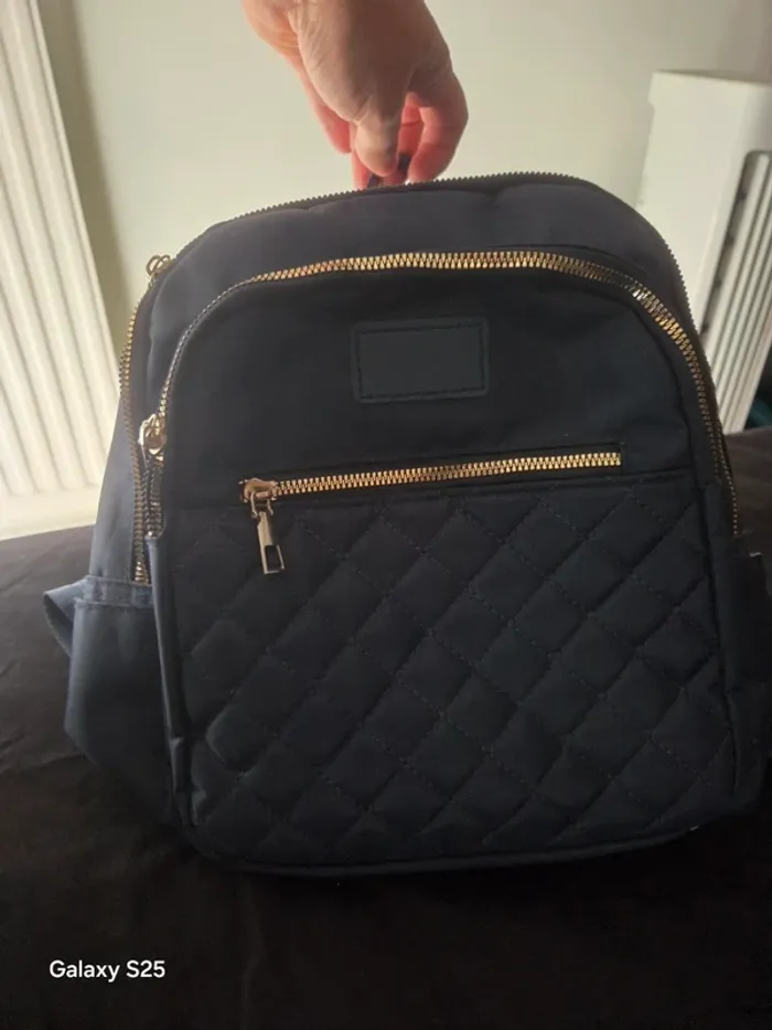 Sac à dos bleu marine femme
