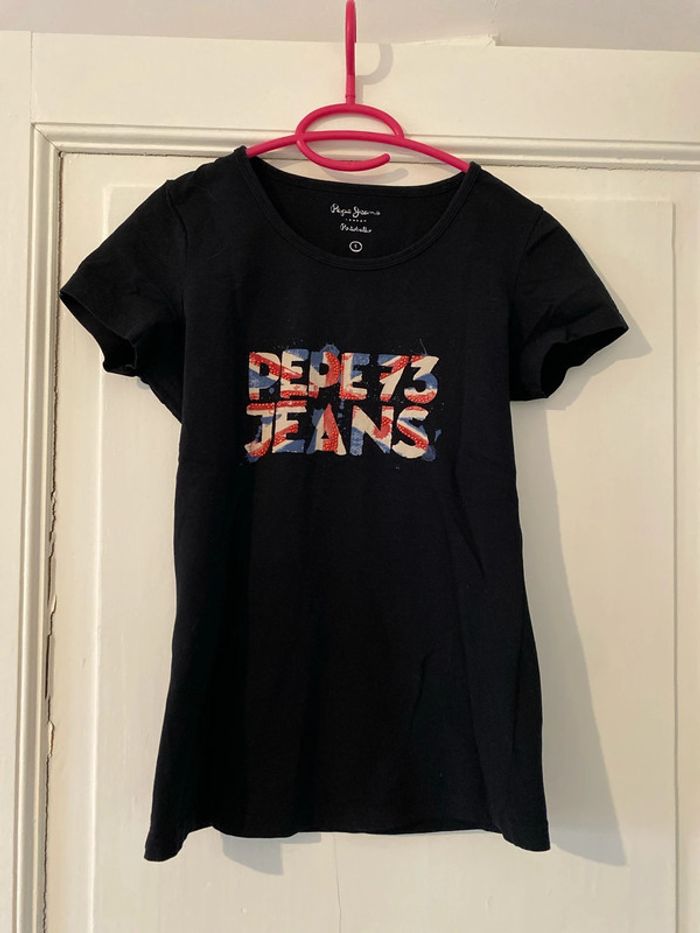 T-shirt noir pepe jeans