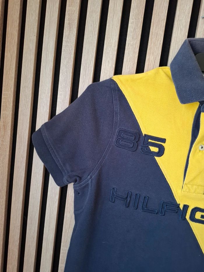 Polo jaune et bleu marine homme T XS - photo numéro 5