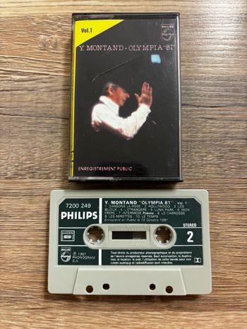 Cassette audio Yves Montand Olympia 81 volume 1