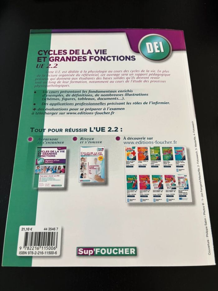 IFSI - Cycles de la vie et grandes fonctions UE 2.2 - photo numéro 2