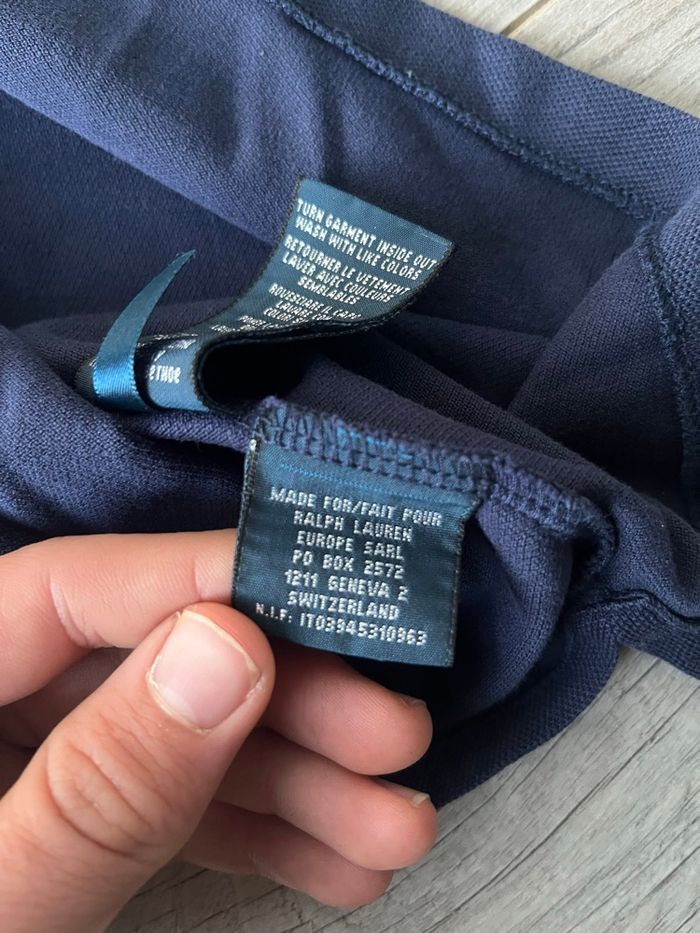 Polo Ralph Lauren Femme XS Bleu Marine Vert - photo numéro 4