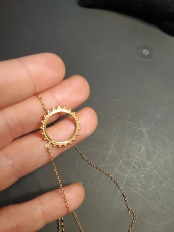 Ikita collier chaîne pendentif soleil été acier inoxydable en tbe
