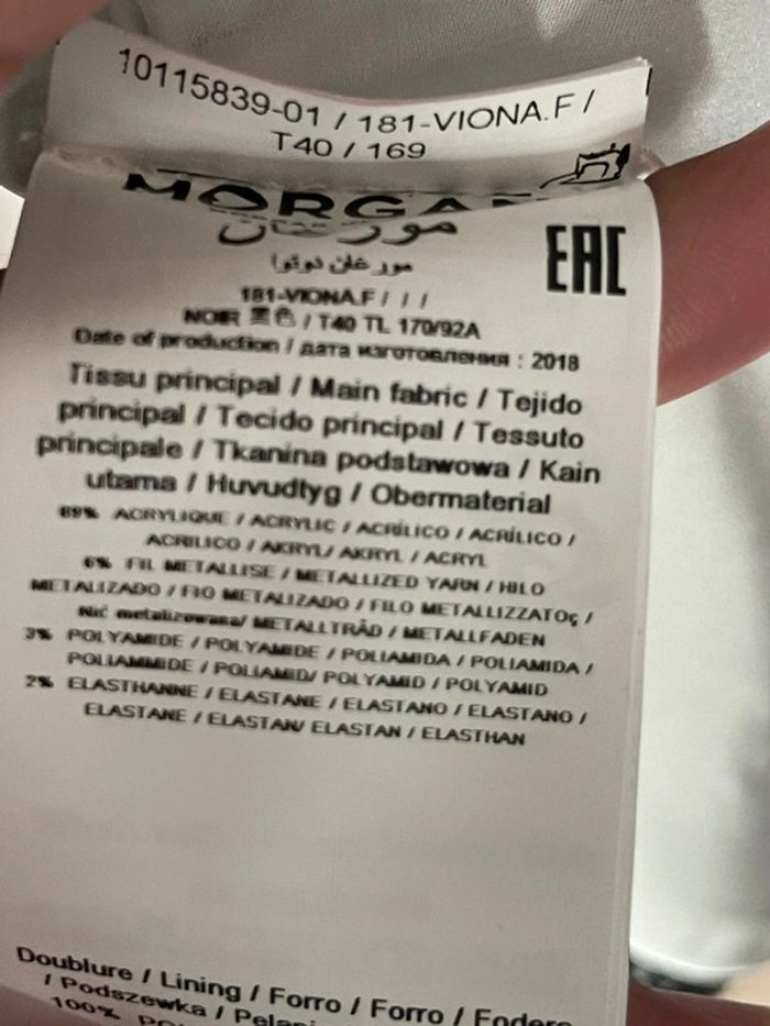 🍍 Kimono Cape noir et blanc 40 - photo numéro 5