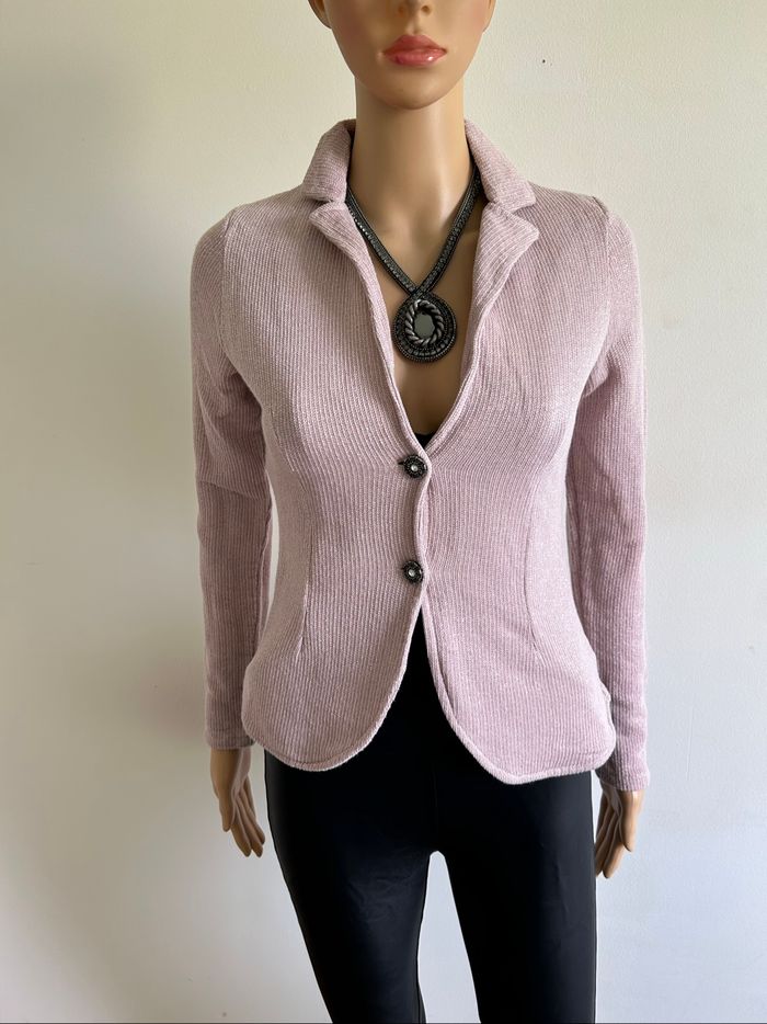Veste rose claire pailletée Amelie&Amelie taille L TBE (taille petit)