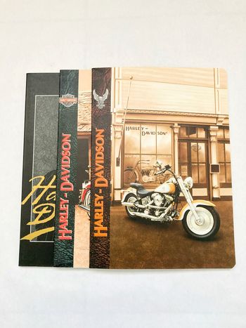 Lot de 3 cahiers Harley Davidson