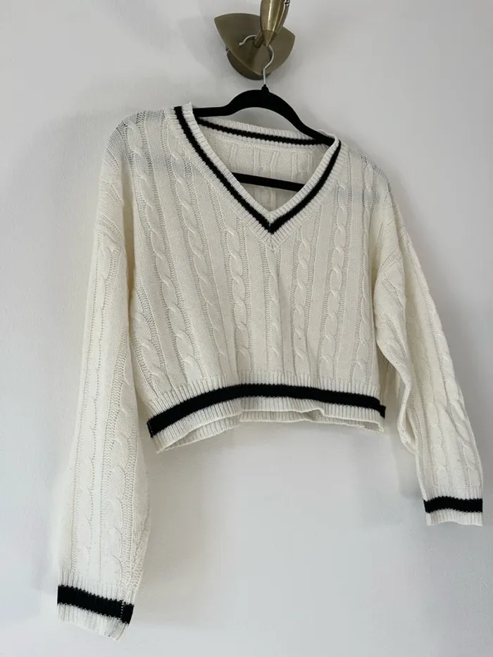 Pull blanc - photo numéro 4