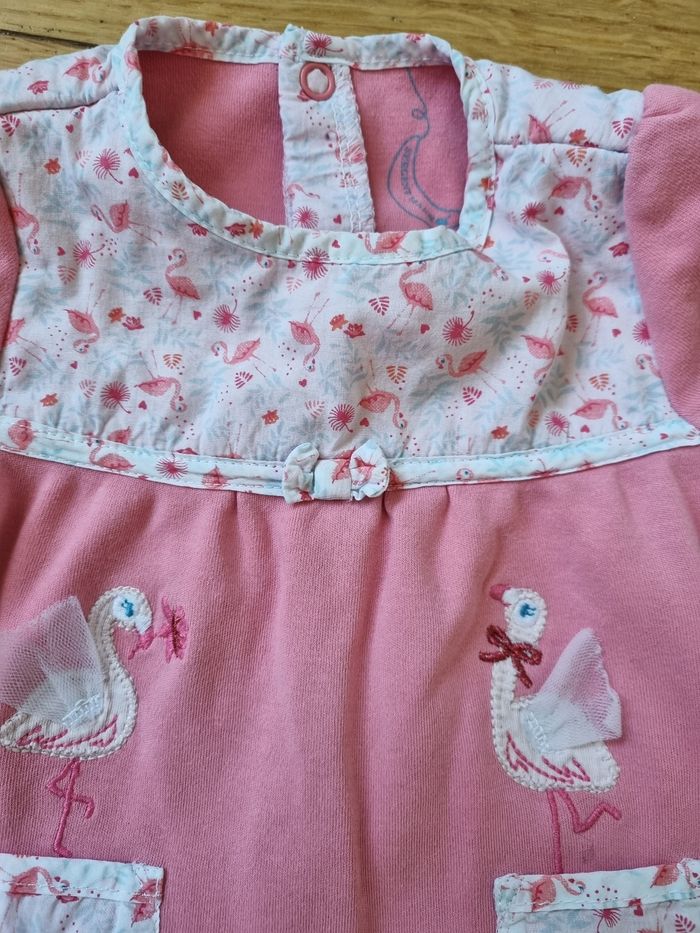 Grenouillère flamand rose - photo numéro 4