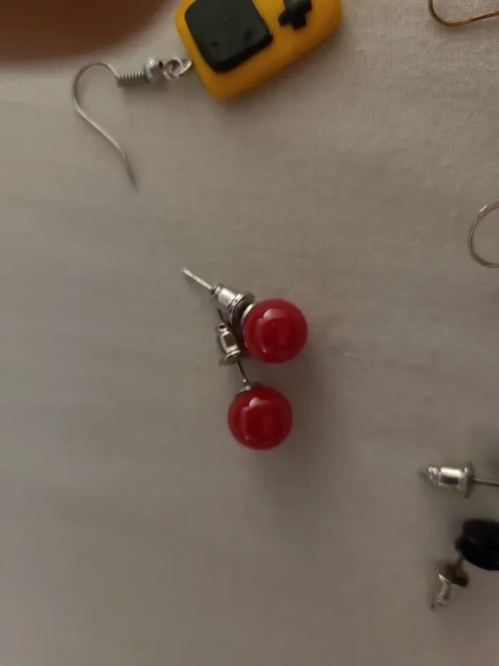 Lot de 7 paires de boucles d'oreilles rigolotes - photo numéro 2