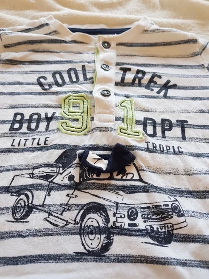 Lot de 3 maillots manches longues garçon 12 mois - photo numéro 3