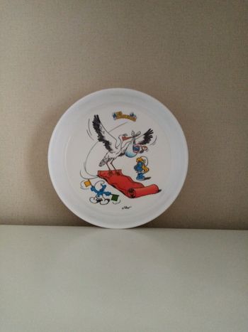 Assiette enfant Schtroumpf