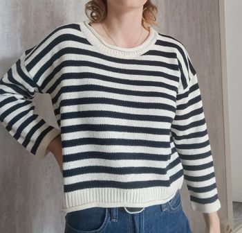 Pull court marinière