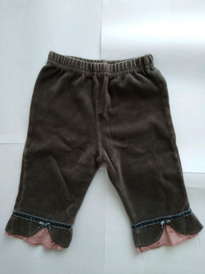 #lot de 3 pantalons velours Obaïbi, Grain de Blé, Tissaia taille 12 mois - photo numéro 4