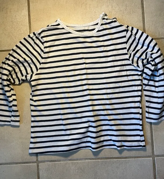 T-shirt style marinière garcon - photo numéro 3