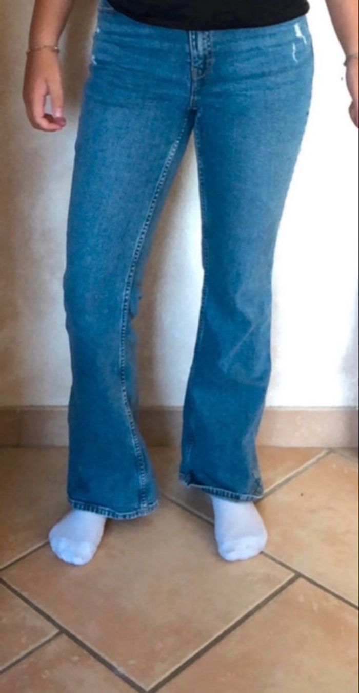 Jean flare bleu - photo numéro 5
