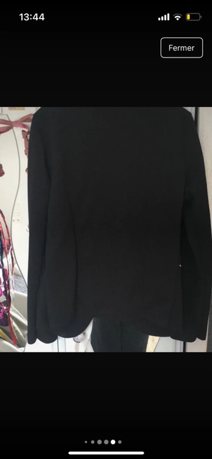 Veste noir avec détaille doré, fabriqué en Italie, S - photo numéro 5