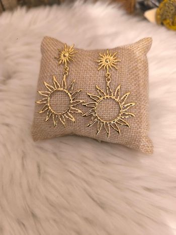 Boucles d'oreilles soleil ☀️
