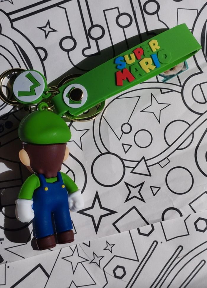 Figurine porte clefs neuve Luigi monde de Mario Nintendo - photo numéro 3