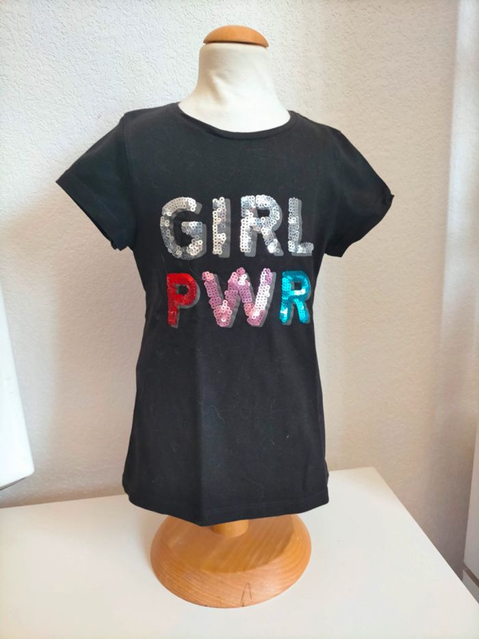 Tshirt Girl Power - Tex - 7/8ans