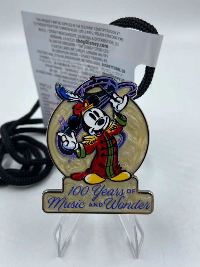 Lanière / collier / cordon édition limitée Mickey Mouse Disney100 Cast Member, The Band Concert - photo numéro 2