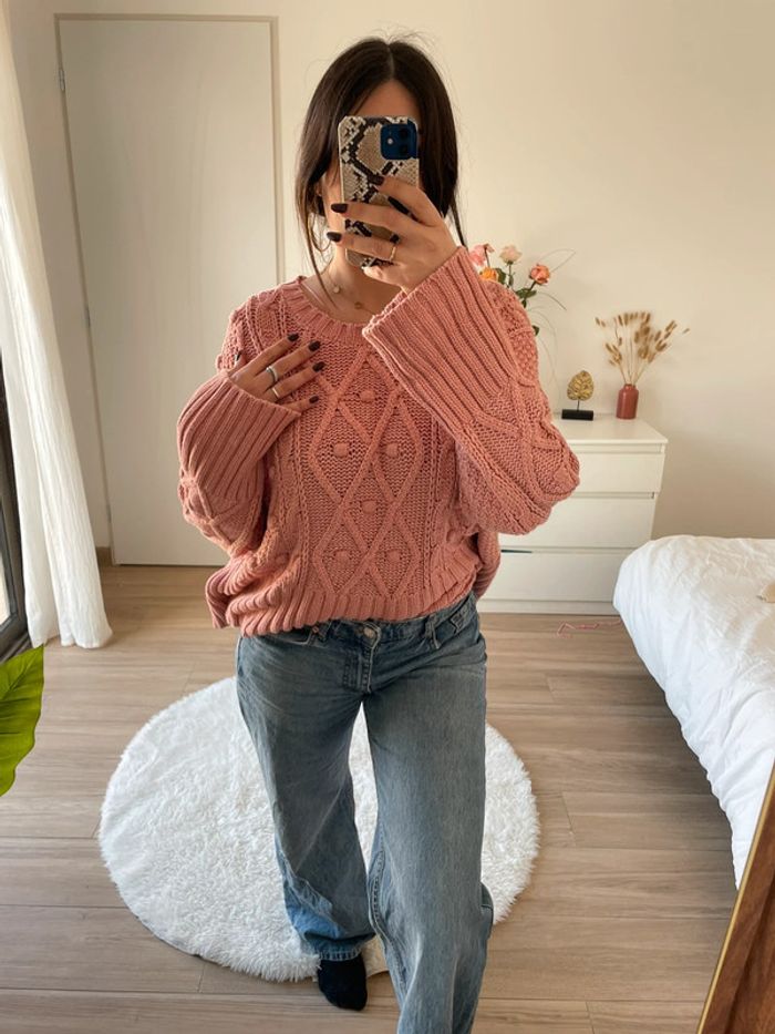 Pull épais en maille Zara