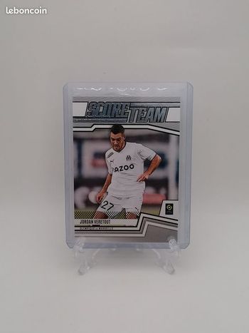 Carte Panini score Ligue 1 2022-23 Score Team Jordan Veretout n°10.