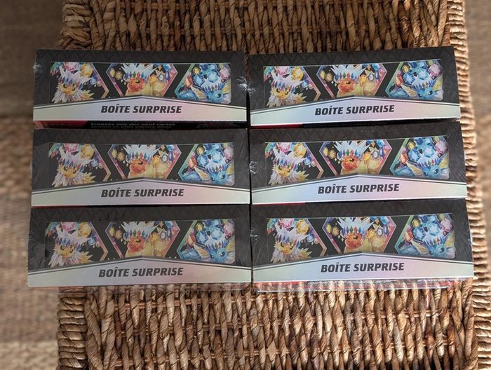 Lot Pokémon de 6 Boites Surprises Évoli Évolutions Prismatiques EV8.5 Scellés Fr - photo numéro 2
