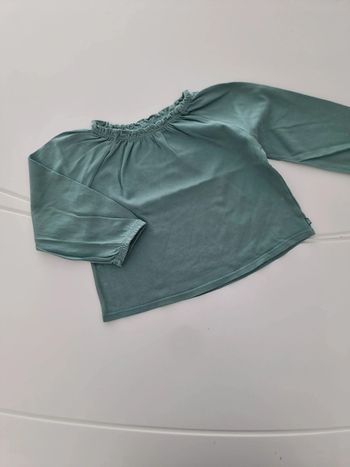T-shirt ML vert Obaïbi 23 mois