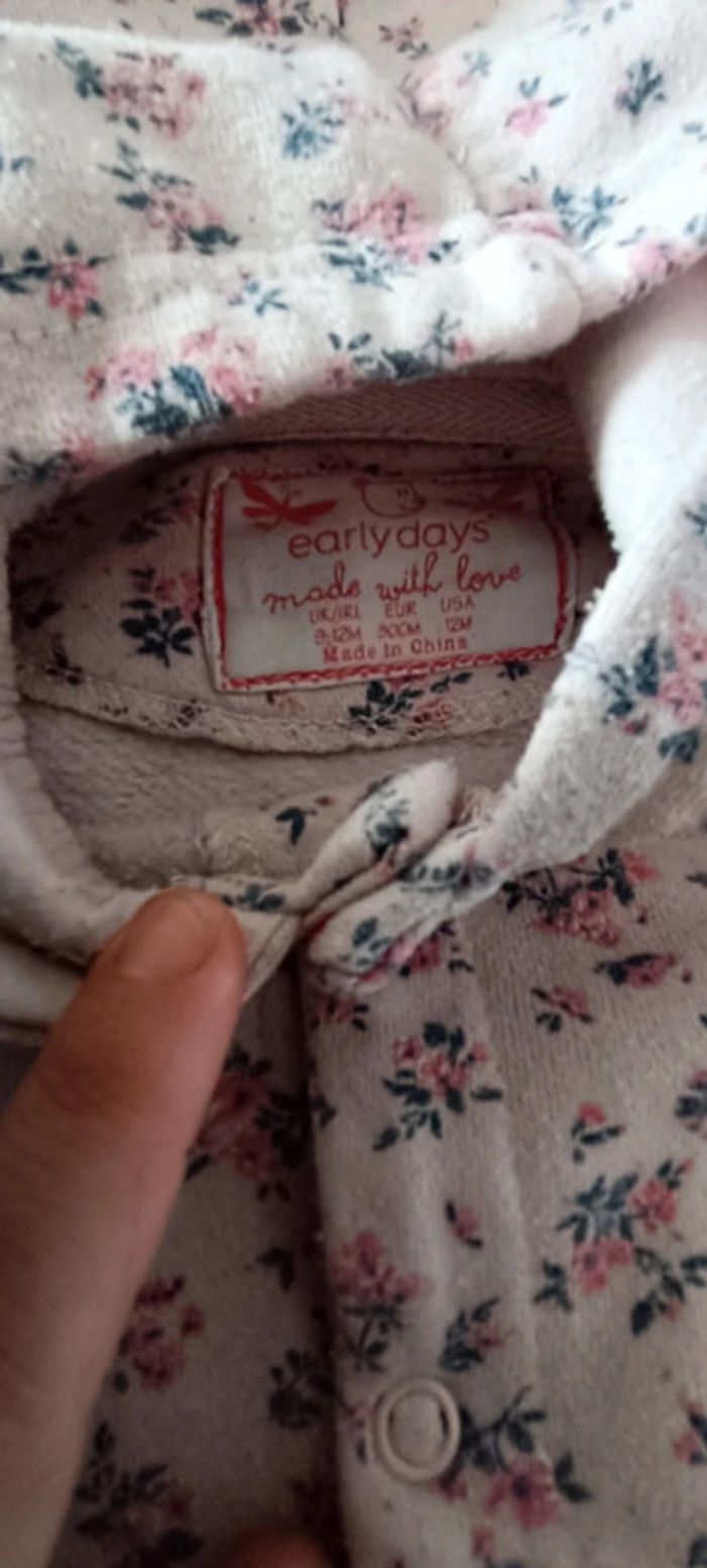 Pyjama combinaison fille 9 mois - photo numéro 3