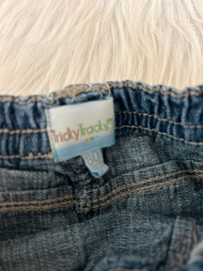 Très belle jupe en jeans 🥰 taille 12 mois tricky tracks - photo numéro 2
