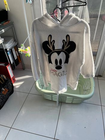 Sweat polaire Minnie blanc