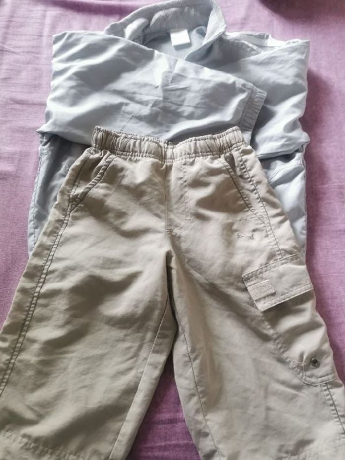 Veste et short de sport garçon