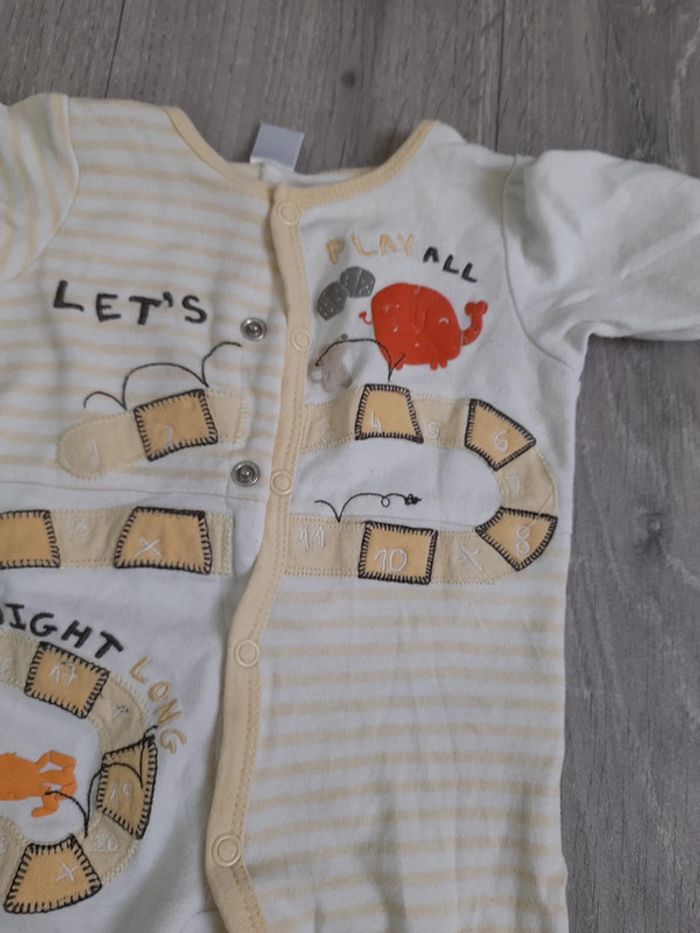 Pyjama coton 1 mois - photo numéro 2