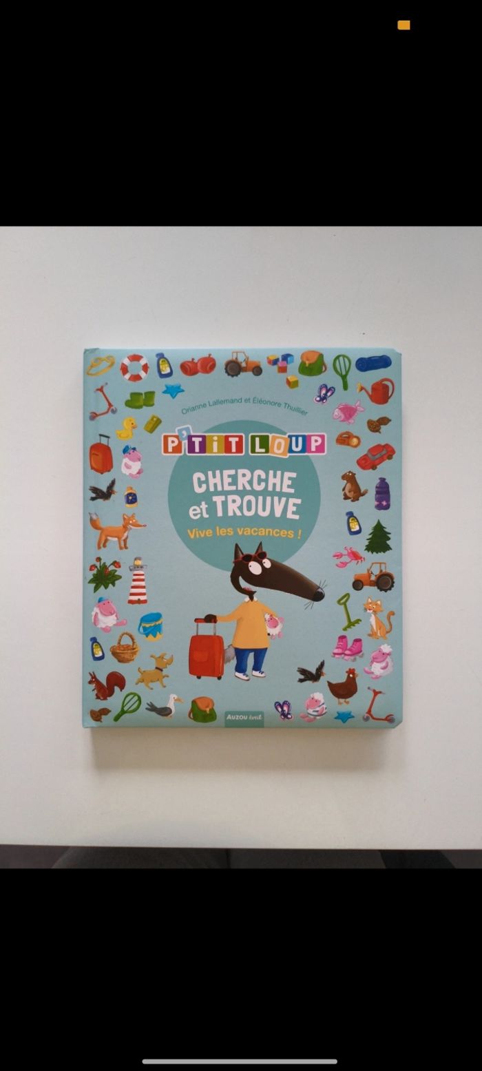 Livre p'tit loup - Vive les vacances cherche et trouve