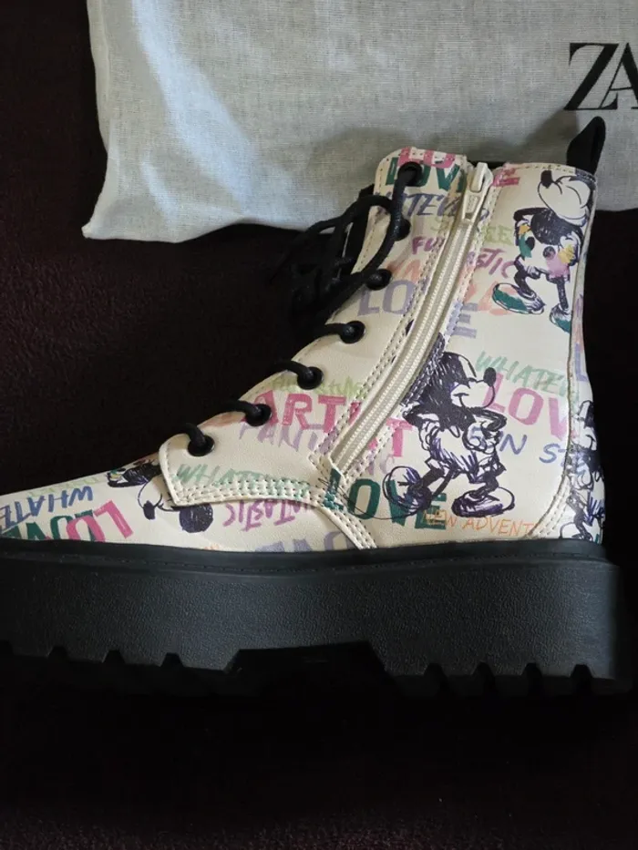 Bottines montantes Mickey coloré - photo numéro 9