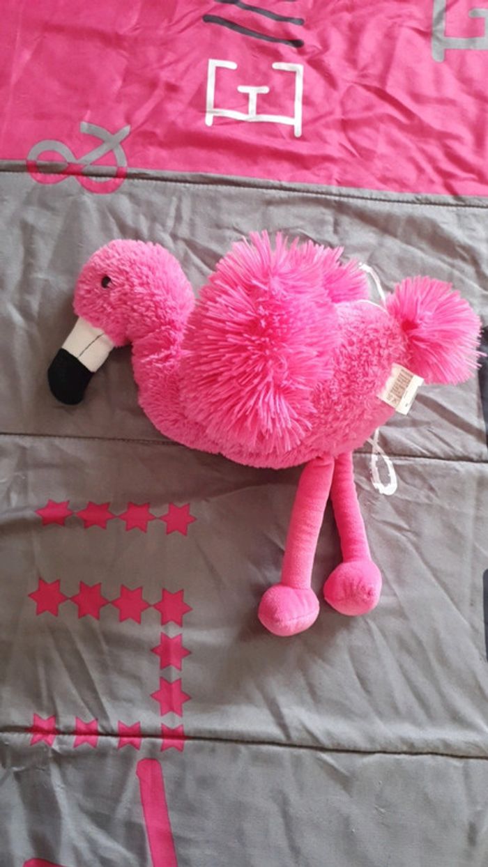 Peluche flamand rose