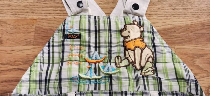 Ensemble salopette short / t-shirt Winnie l'ourson 3 mois - photo numéro 4