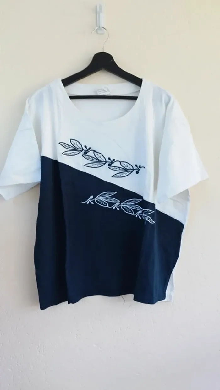 Tee-shirt bicolore - Movitex - taille 50/52