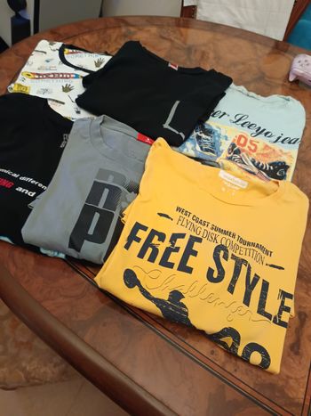 Lot 6 T shirts de differentes marques taille M