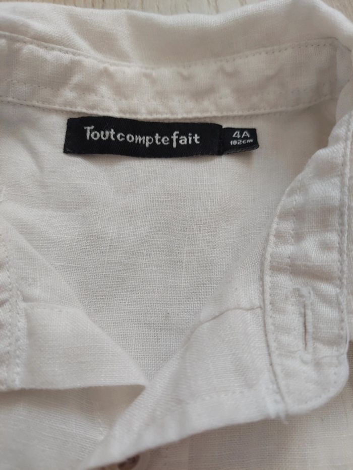 Chemise ml 4 ans tbe - photo numéro 2