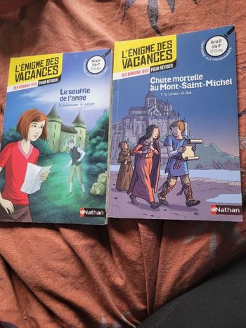 Livres l enigme des vacances