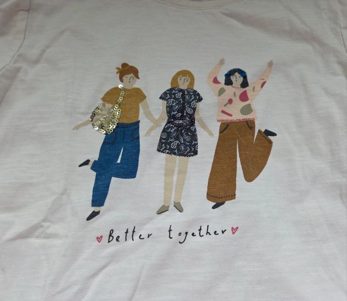 🌸 Blouse longue manche avec dessin 10 ans 🌸 - photo numéro 2