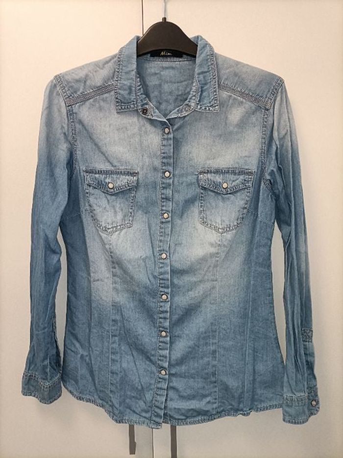 Chemise en jean bleu