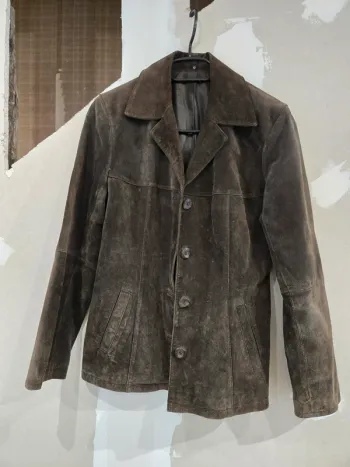 Veste marron cuir