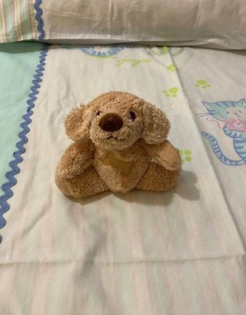 Petite peluche chien marron