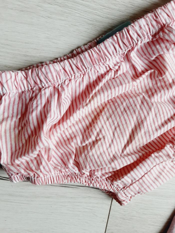 Lot 3 leggings, un gilet et un short culotte 6 mois - photo numéro 3