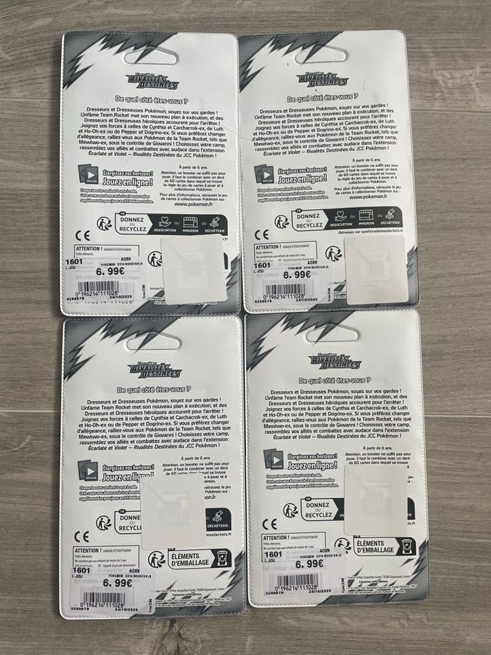 Artset Blisters Pokémon EV10 Rivalités Destinées