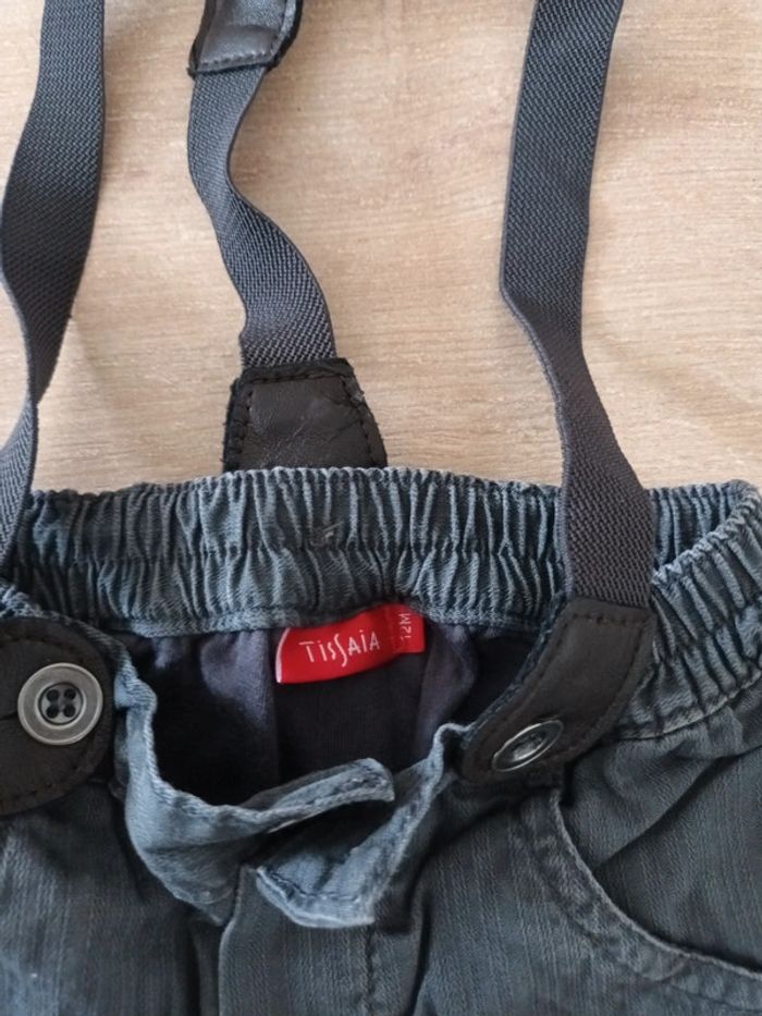 Pantalon à bretelles 12 mois - photo numéro 2
