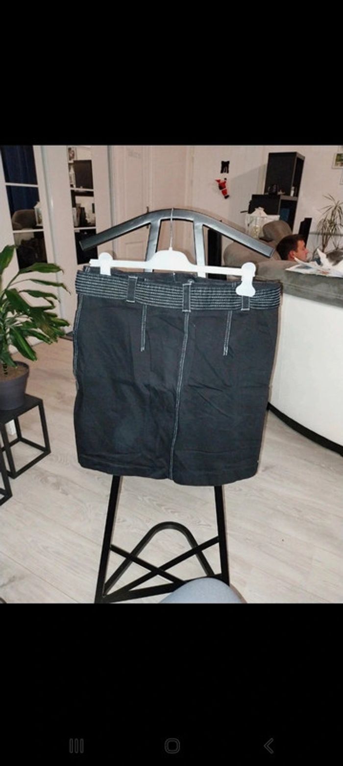 Jupe en jean noire Camaïeu taille 44 neuve jamais portée - photo numéro 8